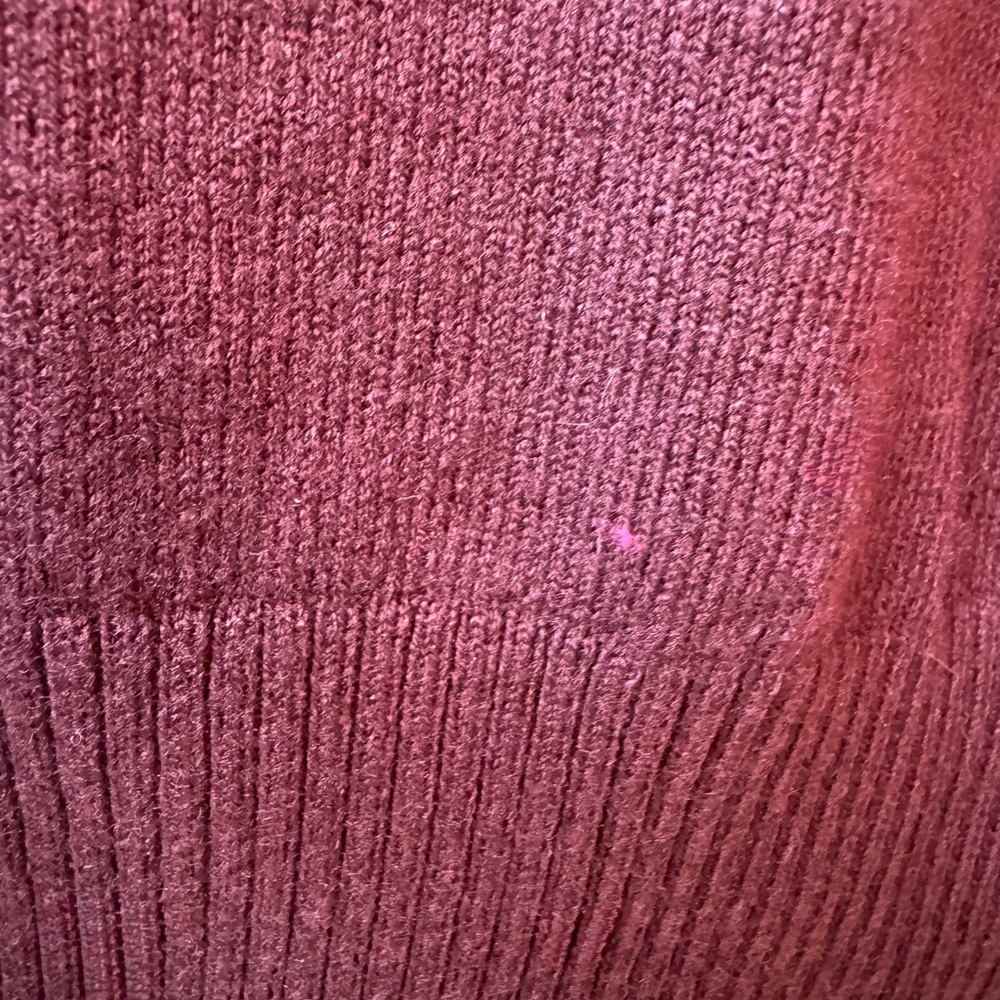 Soma Deep Red V-Neck Sweater - Picture 8 of 8